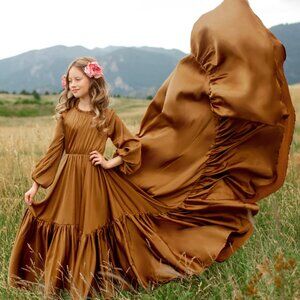 Joyfolie. Leana Impact Dress in Dark Honey